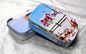 Χριστουγέννων ορθογώνια μετάλλων δοχεία κασσίτερου εμπορευματοκιβωτίων μικρά μικρά με το αρθρωμένο καπάκι προμηθευτής