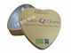 Διαμορφωμένα καρδιά δοχείο κασσίτερου καραμελών/κιβώτιο κασσίτερου γαμήλιας σοκολάτας εκτύπωση CMYK + PMS προμηθευτής